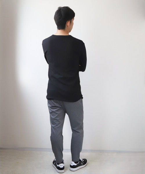 JEMORGAN(ジェーイーモーガン)の「JEMORGAN ワッフル長袖 クルーネック(Tシャツ/カットソー・メンズ・ネイビー/ブラック/ナチュラル/杢グレー/ホワイト・XL/M/L/S)」の9枚目の写真