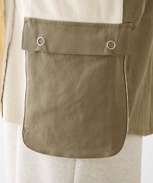 etsinta（エシンタ）の「etsintaリメイクミリタリーベスト（ベスト・レディース・カーキ・ONE SIZE）」の2枚目の写真
