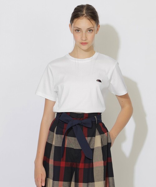 CB CRESTBRIDGE（シービークレストブリッジ）の「ヘッジホッグTシャツ（Tシャツ/カットソー・レディース・オフホワイト/ネイビー・2/1/3/0）」の5枚目の写真
