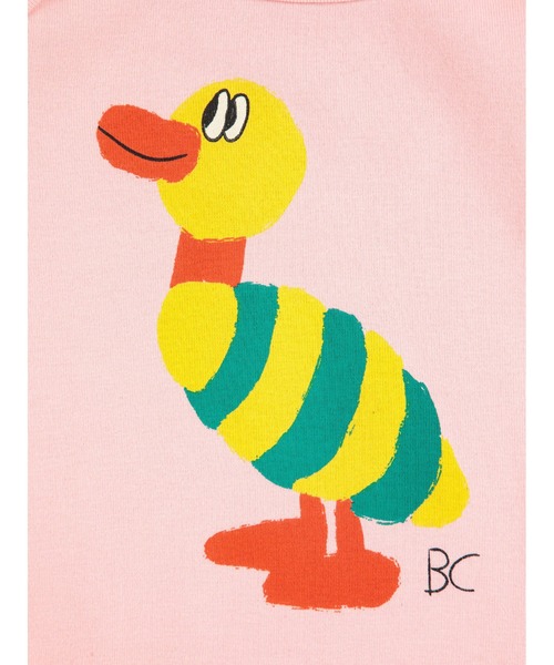 BOBO CHOSES(ボボショーズ)の「Stripped Duck body(ロンパース・キッズ・ライトピンク・18MONTH/12MONTH/3MONTH/6MONTH/24MONTH)」の4枚目の写真