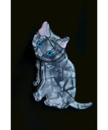 cawaii | 青い目のミルキーな猫ちゃんブローチ(ブローチ/コサージュ)