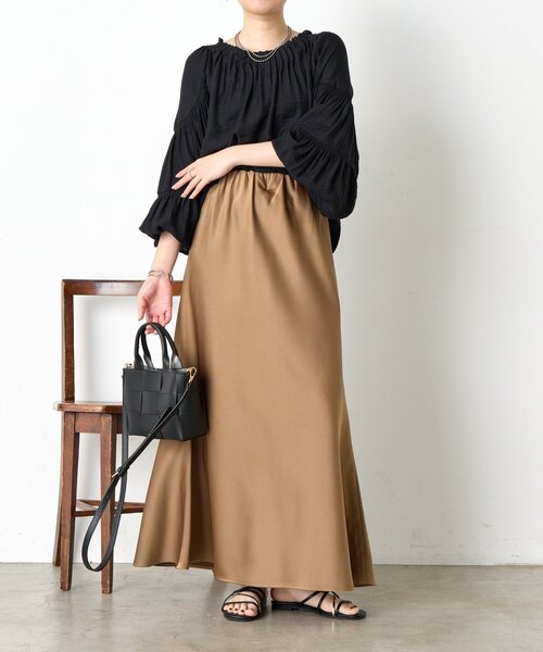 Jena espace merveilleux(ジェナ エスパスメルヴェイユ)の「リネンライクタックブラウス(シャツ/ブラウス・レディース・オフホワイト/グレー/ブラック・FREE)」の14枚目の写真