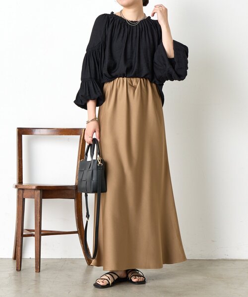 Jena espace merveilleux(ジェナ エスパスメルヴェイユ)の「リネンライクタックブラウス(シャツ/ブラウス・レディース・オフホワイト/グレー/ブラック・FREE)」の15枚目の写真