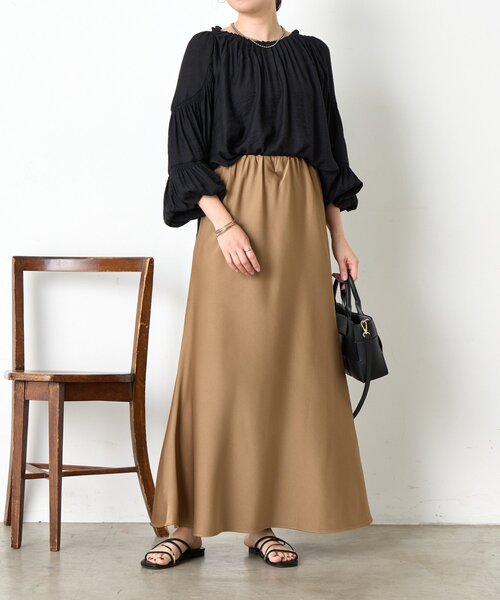 Jena espace merveilleux(ジェナ エスパスメルヴェイユ)の「リネンライクタックブラウス(シャツ/ブラウス・レディース・オフホワイト/グレー/ブラック・FREE)」の16枚目の写真