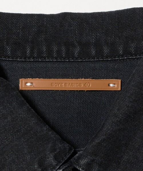 SCYE BASICS（サイベーシックス）の「【別注】＜SCYE BASICS＞TYPE1/ブラック デニムジャケット（デニムジャケット・メンズ・ブラック・38/36/40）」の10枚目の写真