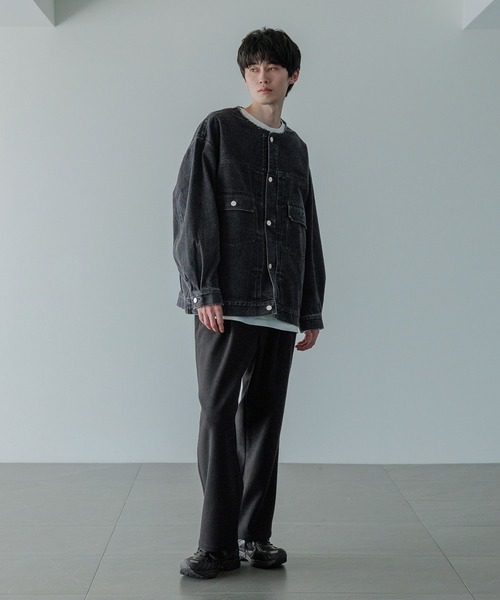 LOWRYS FARM(ローリーズファーム)の「【LFM(U)】デニムタックジャケット 571361(デニムジャケット・メンズ・ブラック/ネイビー/ブラック系その他・MEDIUM/LARGE)」の15枚目の写真