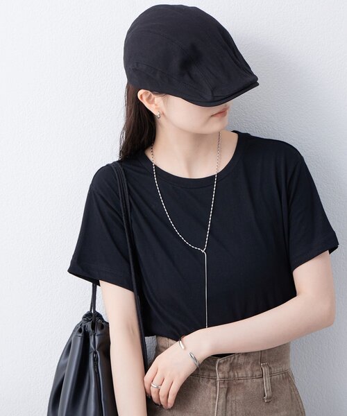 mystic(ミスティック)の「シンプルTシャツ(Tシャツ/カットソー・レディース・ブルー/オフホワイト/ブラック/ピンク・FREE)」の1枚目の写真