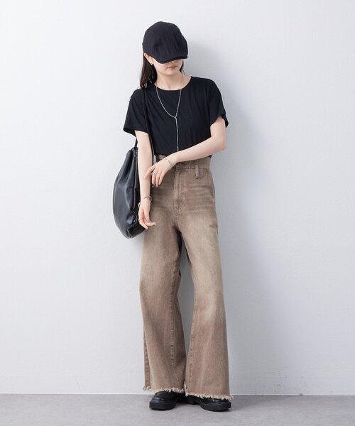 mystic(ミスティック)の「シンプルTシャツ(Tシャツ/カットソー・レディース・ブルー/オフホワイト/ブラック/ピンク・FREE)」の21枚目の写真