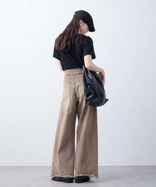 mystic(ミスティック)の「シンプルTシャツ(Tシャツ/カットソー・レディース・ブルー/オフホワイト/ブラック/ピンク・FREE)」の22枚目の写真