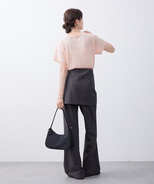 mystic(ミスティック)の「シンプルTシャツ(Tシャツ/カットソー・レディース・ブルー/オフホワイト/ブラック/ピンク・FREE)」の8枚目の写真