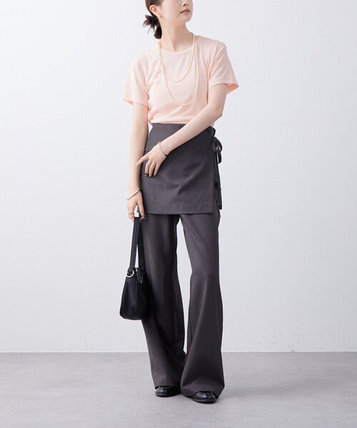 mystic(ミスティック)の「シンプルTシャツ(Tシャツ/カットソー・レディース・ブルー/オフホワイト/ブラック/ピンク・FREE)」の10枚目の写真