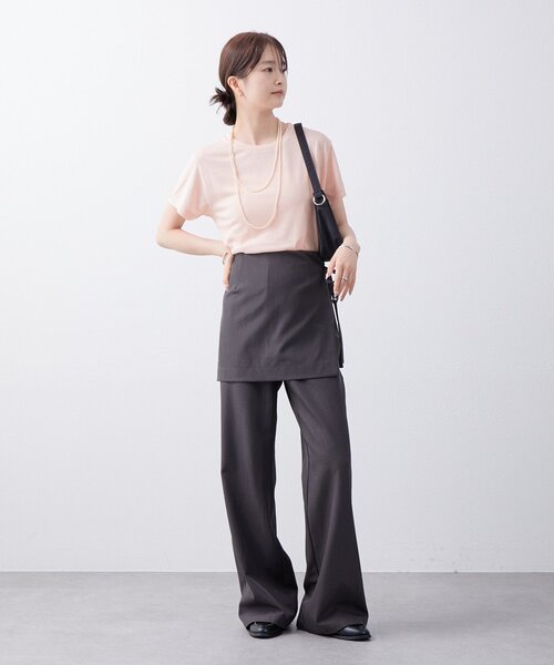 mystic(ミスティック)の「シンプルTシャツ(Tシャツ/カットソー・レディース・ブルー/オフホワイト/ブラック/ピンク・FREE)」の11枚目の写真