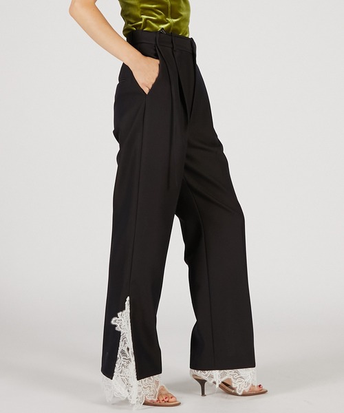 PRANK PROJECT（プランクプロジェクト）の「グランピアンズウールカットレーススラックス / Grand Pianist Wool Cut Lace Slacks（スラックス・レディース・ベージュ/ブラック・36/38）」の17枚目の写真