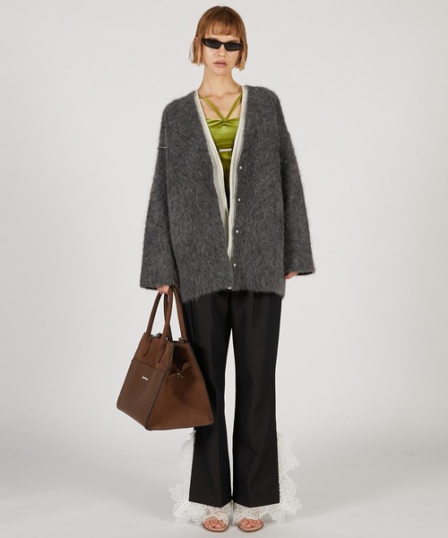 PRANK PROJECT（プランクプロジェクト）の「グランピアンズウールカットレーススラックス / Grand Pianist Wool Cut Lace Slacks（スラックス・レディース・ベージュ/ブラック・36/38）」の3枚目の写真