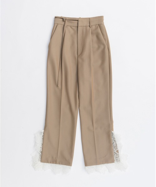 PRANK PROJECT（プランクプロジェクト）の「グランピアンズウールカットレーススラックス / Grand Pianist Wool Cut Lace Slacks（スラックス・レディース・ベージュ/ブラック・36/38）」の16枚目の写真