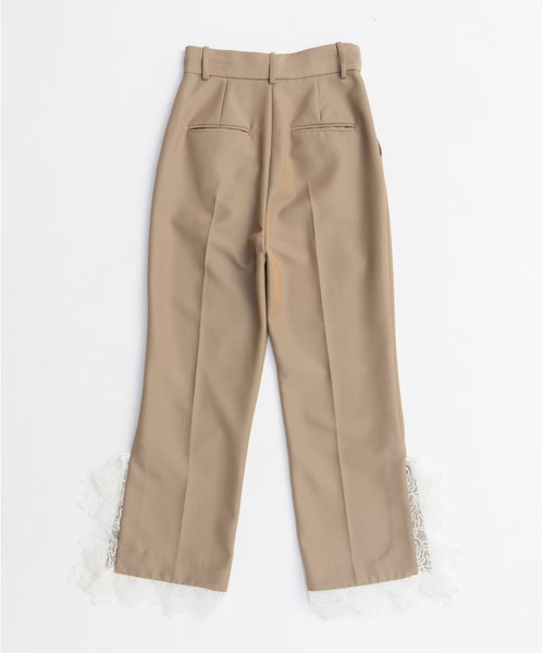 PRANK PROJECT（プランクプロジェクト）の「グランピアンズウールカットレーススラックス / Grand Pianist Wool Cut Lace Slacks（スラックス・レディース・ベージュ/ブラック・36/38）」の15枚目の写真