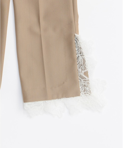 PRANK PROJECT（プランクプロジェクト）の「グランピアンズウールカットレーススラックス / Grand Pianist Wool Cut Lace Slacks（スラックス・レディース・ベージュ/ブラック・36/38）」の11枚目の写真