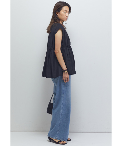 1er Arrondissement（プルミエアロンディスモン）の「ギャザーネックブラウス（シャツ/ブラウス・レディース・オフホワイト/オレンジ系その他/ブラック系その他3・FREE）」の15枚目の写真