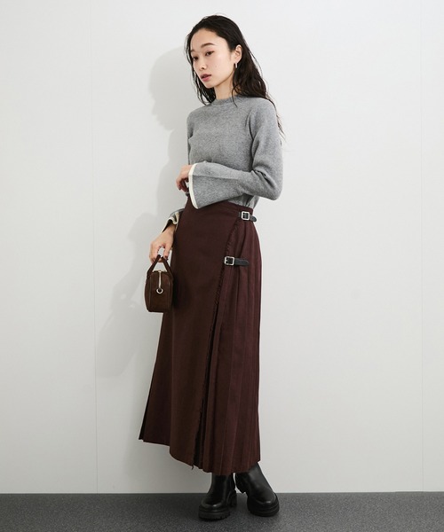 LE CERCLE par rope'（ルセルクルパーロペ）の「フレアスリーブバイカラーニットプルオーバー（ニット/セーター・レディース・ライトグレー/ベージュ系その他/ブルー系その他/ホワイト系その他6・FREE）」の8枚目の写真