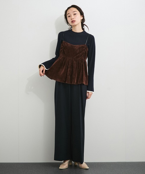 LE CERCLE par rope'（ルセルクルパーロペ）の「フレアスリーブバイカラーニットプルオーバー（ニット/セーター・レディース・ライトグレー/ベージュ系その他/ブルー系その他/ホワイト系その他6・FREE）」の9枚目の写真