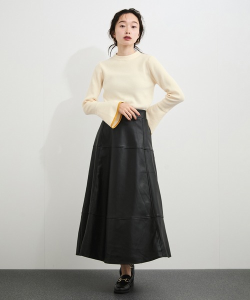 LE CERCLE par rope'（ルセルクルパーロペ）の「フレアスリーブバイカラーニットプルオーバー（ニット/セーター・レディース・ライトグレー/ベージュ系その他/ブルー系その他/ホワイト系その他6・FREE）」の12枚目の写真