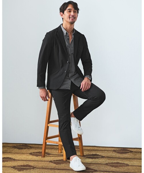 WEB限定】JUST fit ナイロン PU ナロー セットアップ -2Wayストレッチ