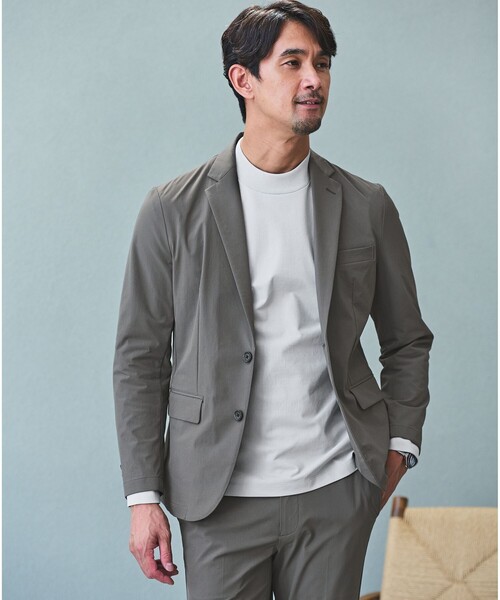 green label relaxing（グリーンレーベルリラクシング）の「【WEB限定】JUST fit ナイロン PU ナロー セットアップ -2Wayストレッチ-（セットアップ・メンズ・ブラック/ダークグレー/ネイビー・XS/XL/L/S/M/XXL）」の4枚目の写真