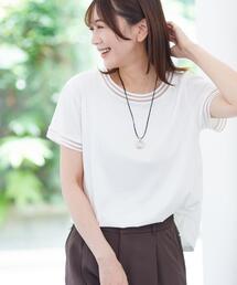 Reflect | 【インナーにおすすめ◎】シアーネックデザインプルオーバー(Tシャツ/カットソー)