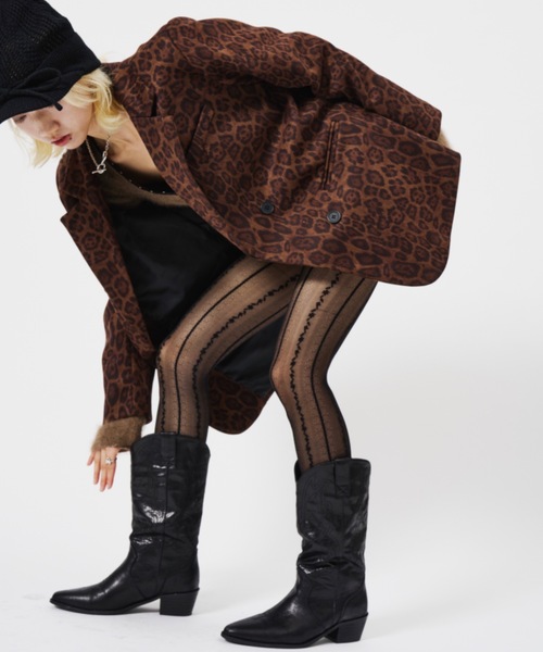 DTYYPE（ドタイプ）の「ライン柄ストッキング（タイツ/ストッキング・レディース・ホワイト/ブラック/グレー・FREE）」の15枚目の写真