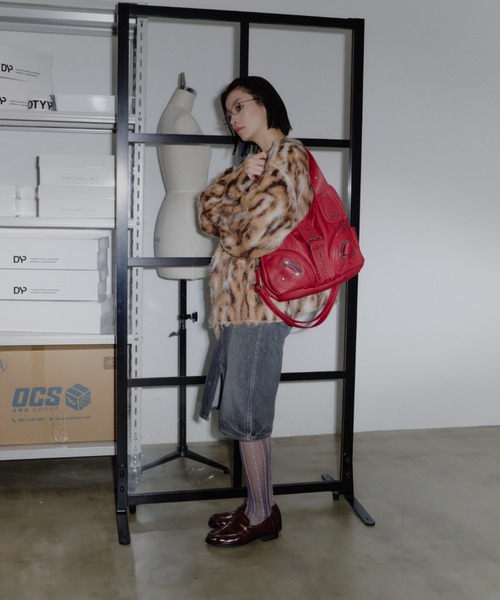 DTYYPE（ドタイプ）の「ライン柄ストッキング（タイツ/ストッキング・レディース・ホワイト/ブラック/グレー・FREE）」の10枚目の写真