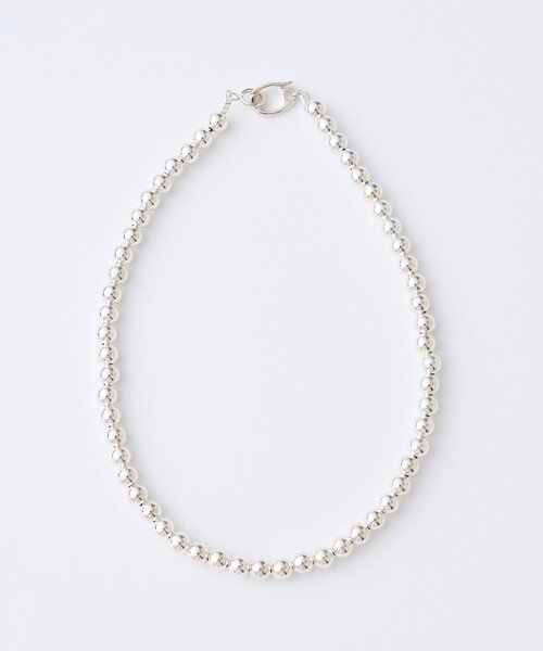 Whim Gazette(ウィムガゼット)の「【Hoaw.】シルバービース ショートネックレス(ネックレス・レディース・シルバー系その他4・FREE)」の2枚目の写真