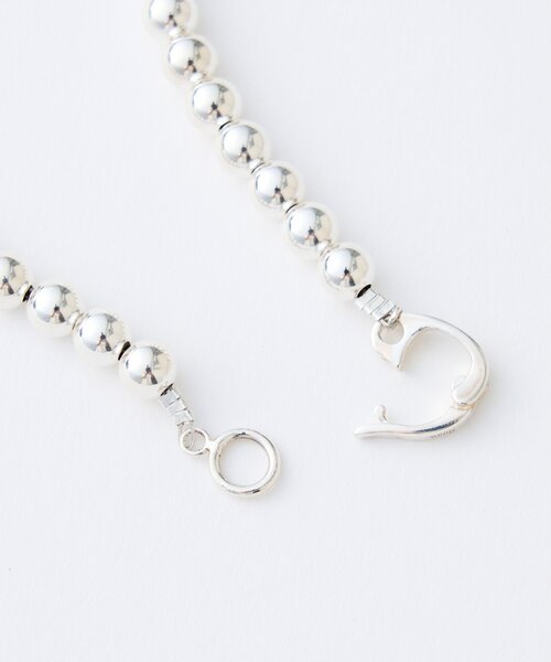 Whim Gazette(ウィムガゼット)の「【Hoaw.】シルバービース ショートネックレス(ネックレス・レディース・シルバー系その他4・FREE)」の4枚目の写真