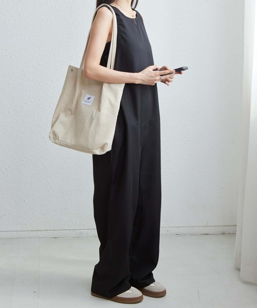 MAISON DE THERESE（メゾン ド テレーズ）の「クルーネックノースリーブルーズシルエットオールインワン（つなぎ/オールインワン・レディース・ブラック・L/M/S）」の16枚目の写真