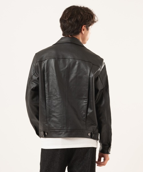 Levi's/リーバイス PREMIUM BLACK TYPEⅡ TRUCKER LEATHER