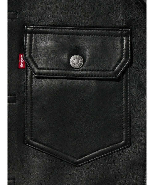Levi's/リーバイス PREMIUM BLACK TYPEⅡ TRUCKER LEATHER