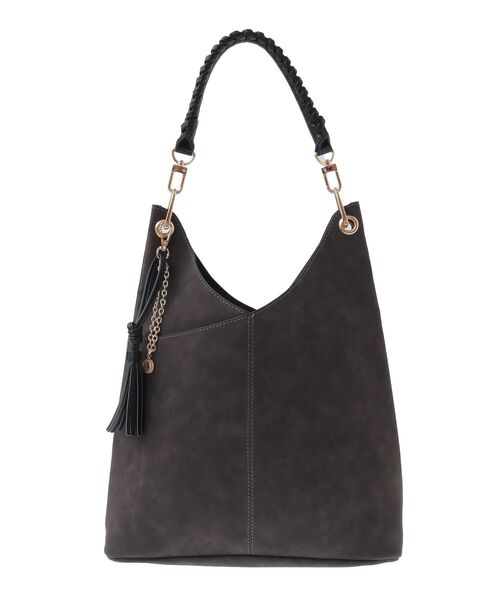 YECCA VECCA（イェッカヴェッカ）の「チャーム付き2wayショルダーバッグ（トートバッグ・レディース・チャコールグレー/ブラウン/キャメル・FREE）」の19枚目の写真