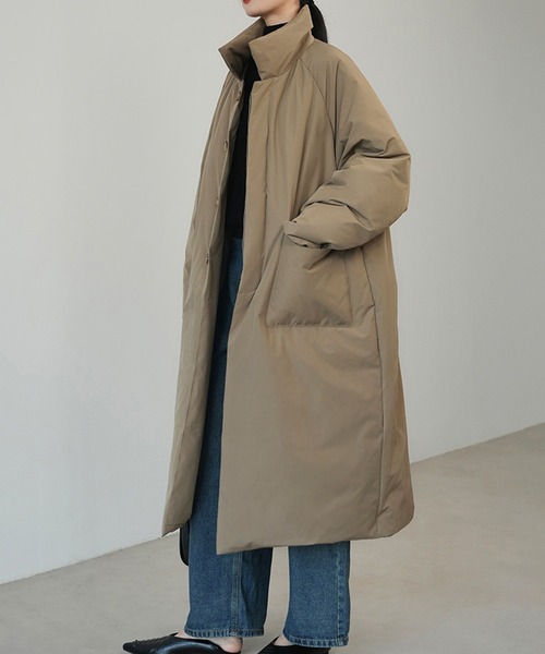 中綿 ボリューム ロングエコダウンコート culw860（ダウンジャケット