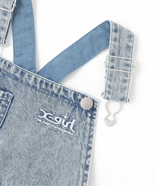 X-girl Stages（エックスガールステージス）の「モチーフポケットジャンパースカート（ジャンパースカート・キッズ・ブラック/ブルー・140cm/110cm/120cm/90cm/130cm/80ｃｍ/100cm）」の5枚目の写真