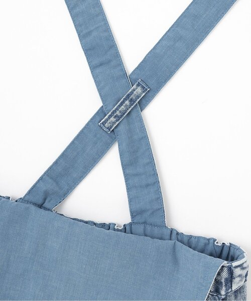 X-girl Stages（エックスガールステージス）の「モチーフポケットジャンパースカート（ジャンパースカート・キッズ・ブラック/ブルー・140cm/110cm/120cm/90cm/130cm/80ｃｍ/100cm）」の6枚目の写真