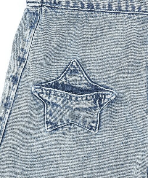 X-girl Stages（エックスガールステージス）の「モチーフポケットジャンパースカート（ジャンパースカート・キッズ・ブラック/ブルー・140cm/110cm/120cm/90cm/130cm/80ｃｍ/100cm）」の8枚目の写真