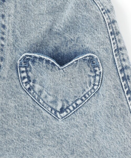 X-girl Stages（エックスガールステージス）の「モチーフポケットジャンパースカート（ジャンパースカート・キッズ・ブラック/ブルー・140cm/110cm/120cm/90cm/130cm/80ｃｍ/100cm）」の9枚目の写真