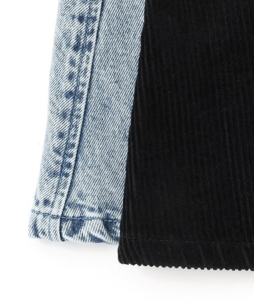 X-girl Stages（エックスガールステージス）の「モチーフポケットジャンパースカート（ジャンパースカート・キッズ・ブラック/ブルー・140cm/110cm/120cm/90cm/130cm/80ｃｍ/100cm）」の11枚目の写真