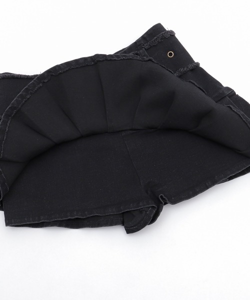 dispark(ディスパーク)の「DISPARK/フリンジベルトプリーツデニムスカパン(デニムスカート・レディース・ブルー系1/ブラック・FREE)」の9枚目の写真