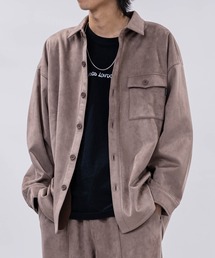 Naive magic（ナイーブマジック）の「【a】〔NAIVE MAGIC〕裏起毛カットスウェード シャツジャケット（テーラードジャケット）」