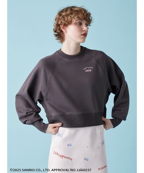 FURFUR（ファーファー）の「こぎみゅんプリントスウェット（スウェット・レディース・ピンク/ホワイト/チャコールグレー/グレー・F）」の2枚目の写真