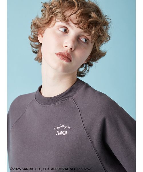FURFUR（ファーファー）の「こぎみゅんプリントスウェット（スウェット・レディース・ピンク/ホワイト/チャコールグレー/グレー・F）」の8枚目の写真