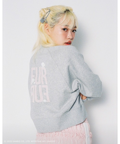 FURFUR（ファーファー）の「こぎみゅんプリントスウェット（スウェット・レディース・ピンク/ホワイト/チャコールグレー/グレー・F）」の3枚目の写真