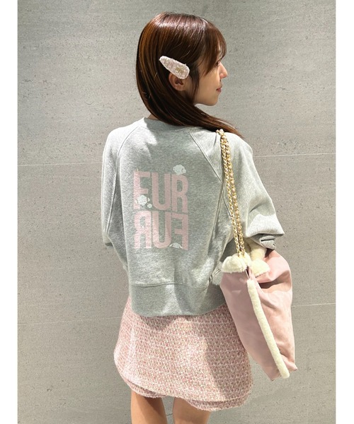 FURFUR（ファーファー）の「こぎみゅんプリントスウェット（スウェット・レディース・ピンク/ホワイト/チャコールグレー/グレー・F）」の22枚目の写真