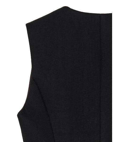 新品✨ AMERI アメリ ノースリーブ ジャケット ベスト フレア M WAVE BONDING FLARE VEST（ベスト）｜Ameri（アメリ）の
