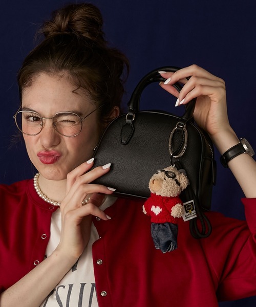 BONLECILL Marche（ボンルシールマルシェ）の「【BONLECILL Marche】2way ミニボストン／ショルダーバッグ（ショルダーバッグ・レディース・レッド/アイボリー/ブラック/ベージュ/ネイビー/ブラウン・FREE）」の15枚目の写真